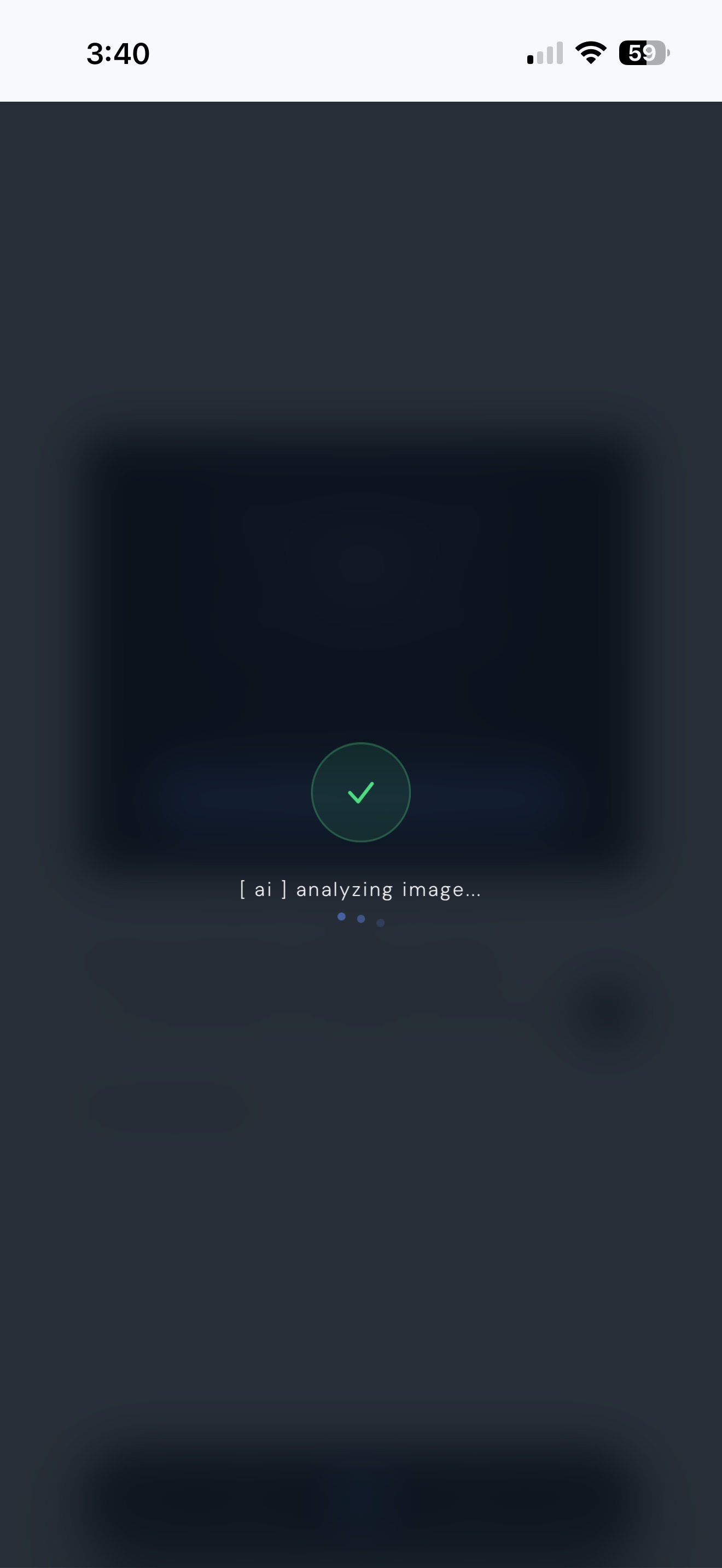 kept AI analyzing